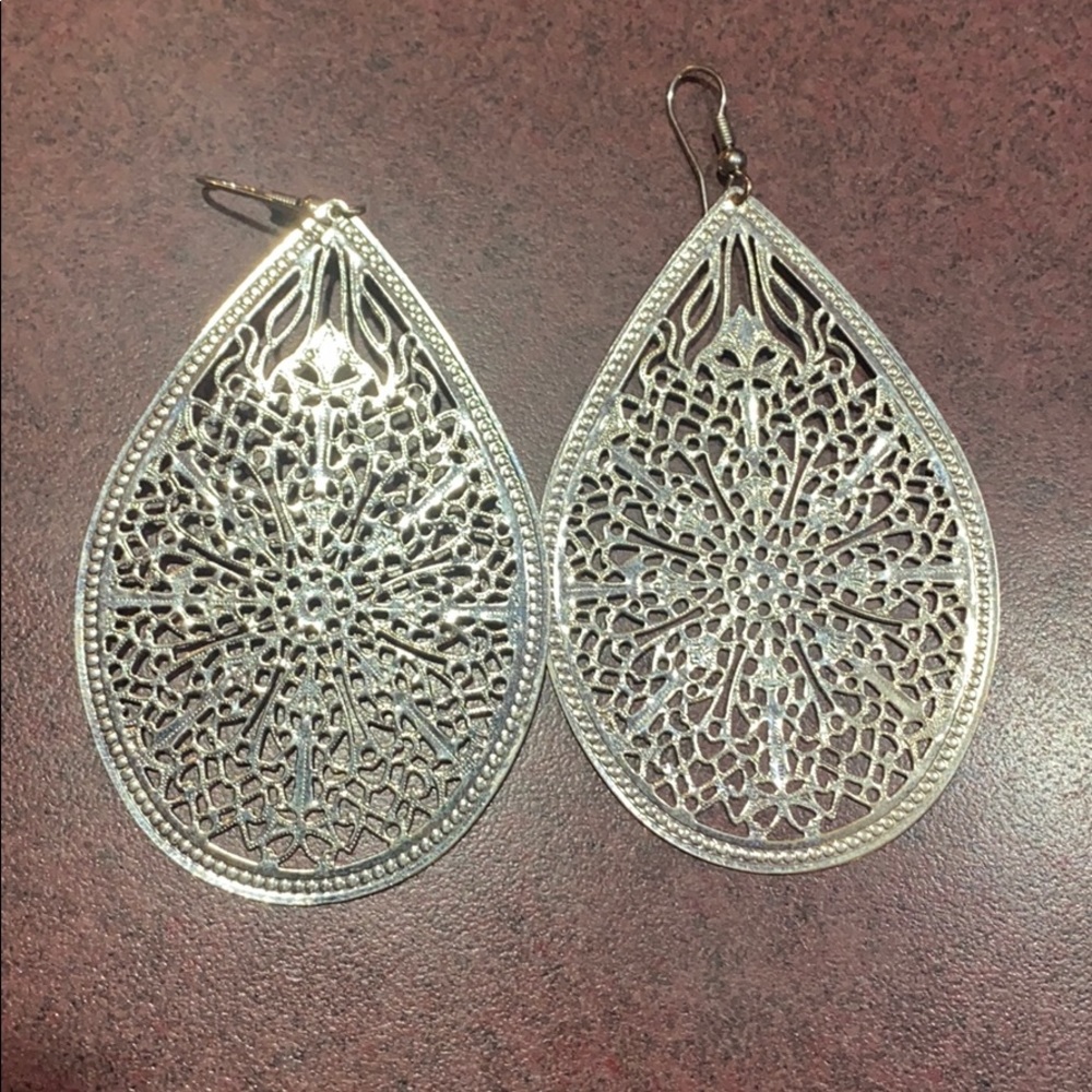 Silver earrings